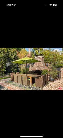 Outdoor Dinning Chairs, 8 Side Chairs And 2 Armchairs