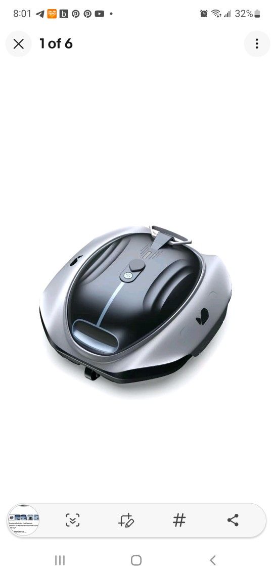 🆕 BRAND NEW Cordless Robotic Pool Vacuum – For Above-Ground Pools up to 850 Sq Ft