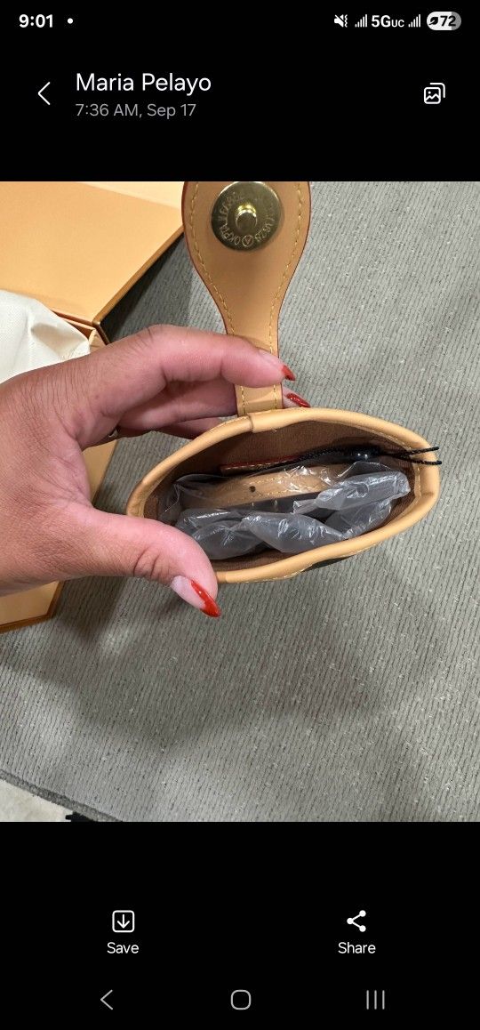 LOUIS VUITTON MONOGRAM FOLD ME POUCH BROWN