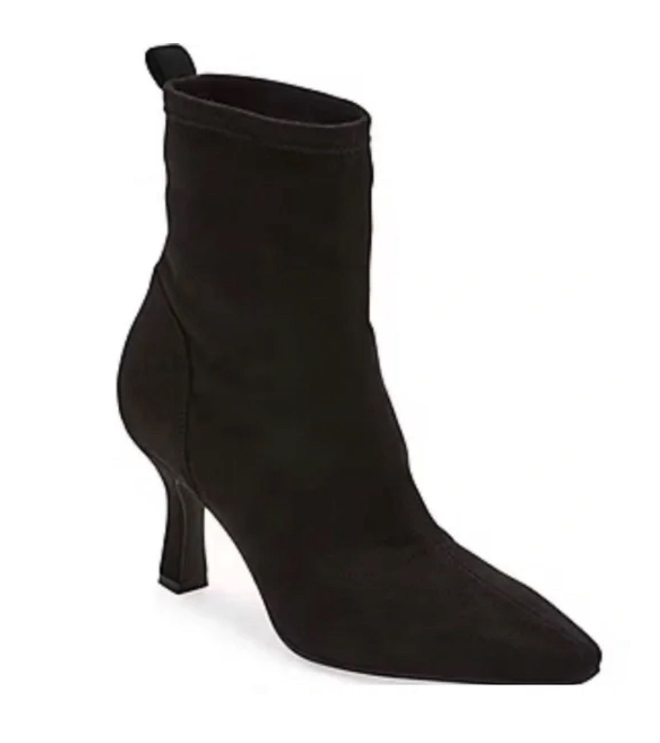 Worthington Olympia Boots Women’s 7.5 Black Heeled Faux Suede Pointed Toe