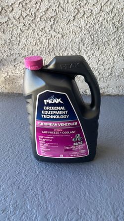 PEAK OET Extended Life Pink Concentrate Antifreeze/Coolant for European Vehicles 1 Gal.