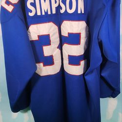 Mitchell Ness OJ Simpson Buffalo Bills #32 Throwback Jersey 56 Stitched L/S NFL