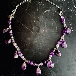 Amethyst Necklace With Clasp $50 