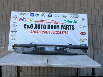 1999 // 2000 2001 2002 2003 2004 2005 2006 2007 CHEVY CHEVROLET SILVERADO GMC SIERRA REAR BACK BUMPER CHROME OEM USED ORIGINAL