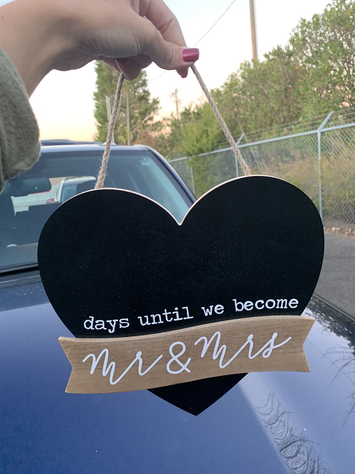 Write In Chalk Day Count Down Sign 