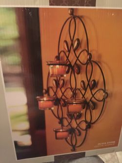 Beautiful metal candle holder