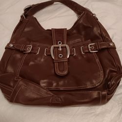 Kathy Ireland Dark Chocolate Handbag Purse 
