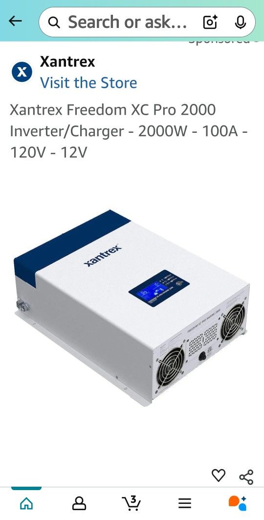Xantrex Rv Invertor 2000 W
