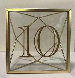 Gold Geometrical Table Frames 6x6 - 11 total - Umbra