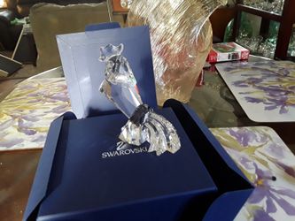 Swarovski Crystal Rooster Retired and Signed By the Artist