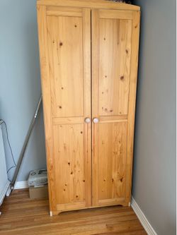 Wood Wardrobe/Storage Cabinet