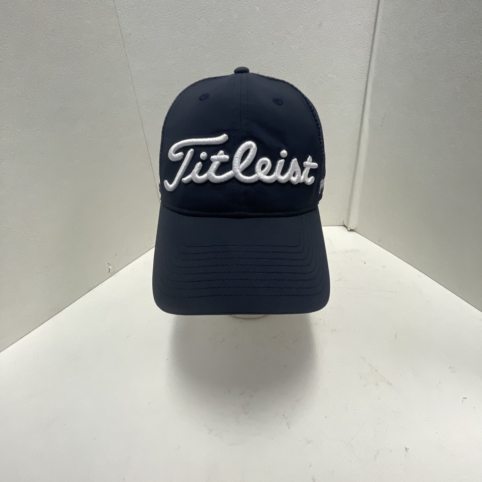 Titleist Pro V1 FJ Golf Hat Cap FootJoy Logo Mesh Back SnapBack - Navy Blue