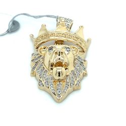 10kt Gold Diamond Lion Pendant 9.60grams 151446 1