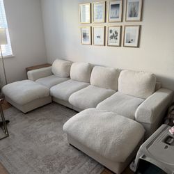 Large Modular Bouclé Sofa – Excellent Condition