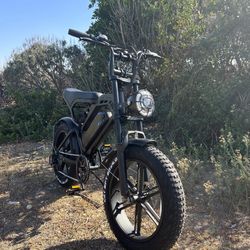 750W Electric Bike (Super73 Style) – 30+ MPH, Dual Suspension, Like New – $799