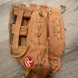 Vintage Rawlings Pro-Grade Mit Baseball Glove - Premium Leather Fielding Glove for Adults and Youth