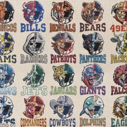 NFL Embroidery Design Hats. Tshirt. Sweaters Available. 32 Teams NFL 