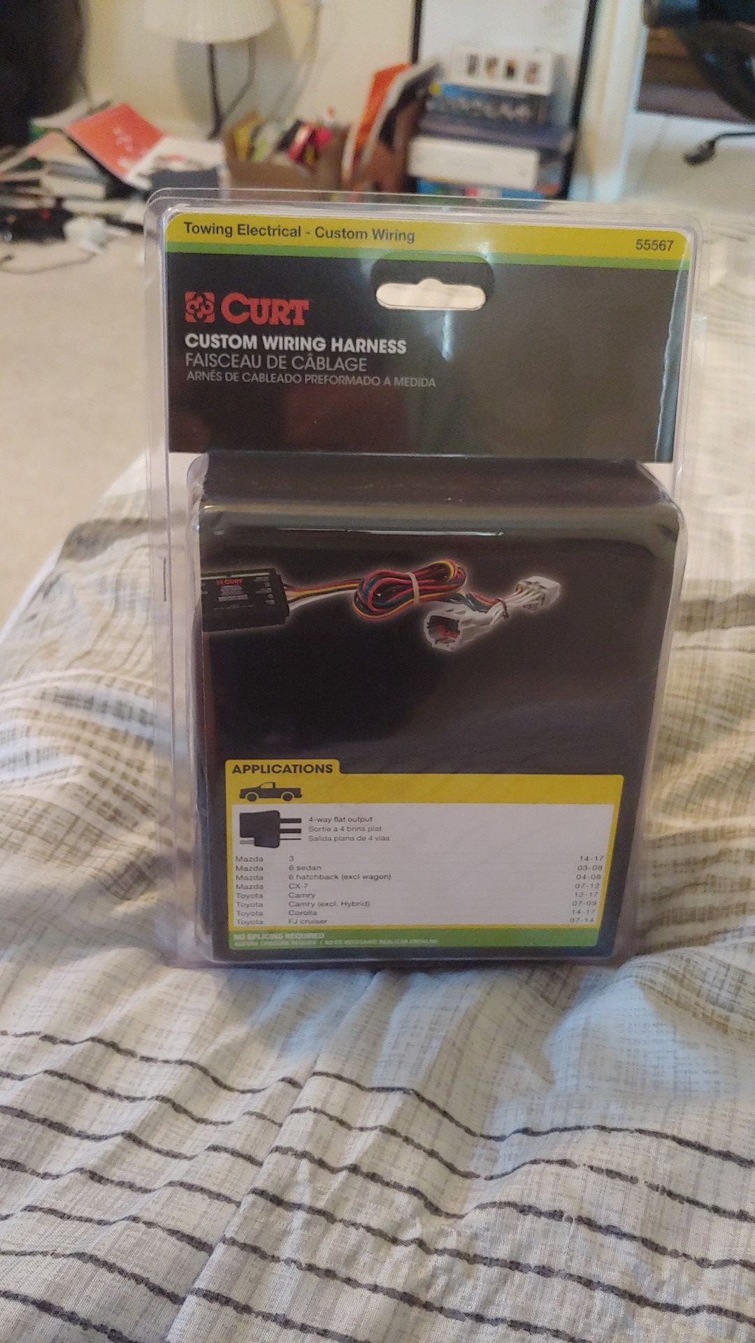 Curt custom wiring harness breaking system for Toyota and Mazda