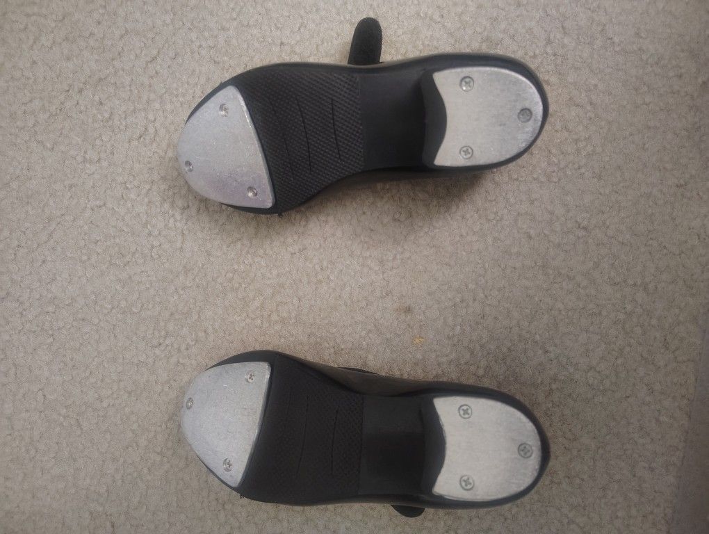 Kids Black Tap Shoes Size 11.5