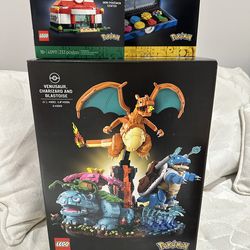 Lego Pokemon Charizard Blastoise Venasaur Pokemon Center Kanto Region Collection SEALED