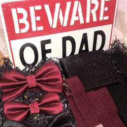 Father son and fur Baby gift Set. 