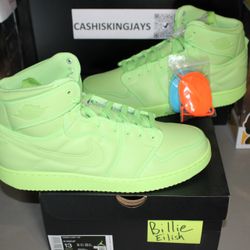 Jordan 1 Retro AJKO Billie Eilish Ghost Green (Women's) Size 13 Women (11.5 Men) Brand New Meet Ups at Durango Casino 