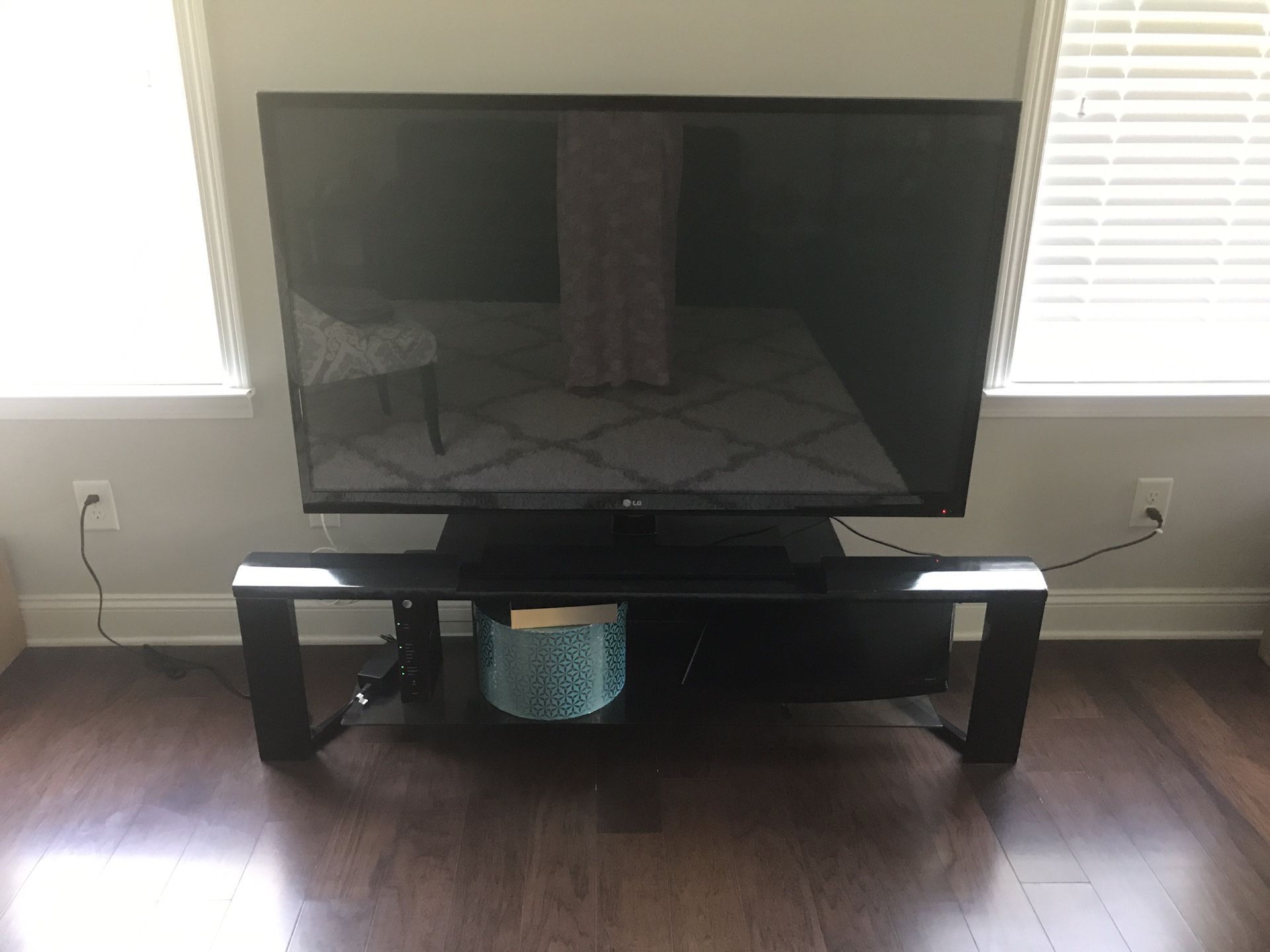 LG plasma TV 60 inch with TV stand