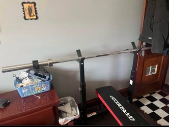 Bench with also a bench bar