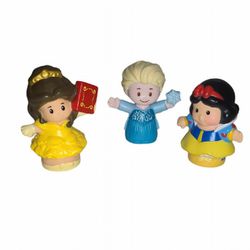 Fisher Price Little People Disney Princess Snow White, Elsa & Belle Toys   