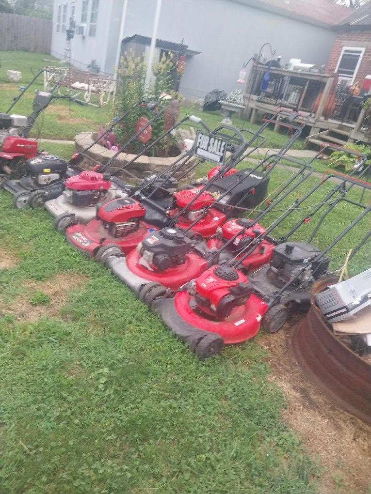 I have lots of lawn mowers for self