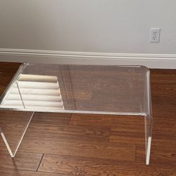 Clear Lucite Coffee Table – 32” x 16” x 16”