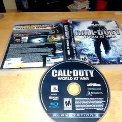 PS3 Game Call Of Duty World At War 