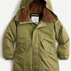  J Crew Boys Fishtail parka coat