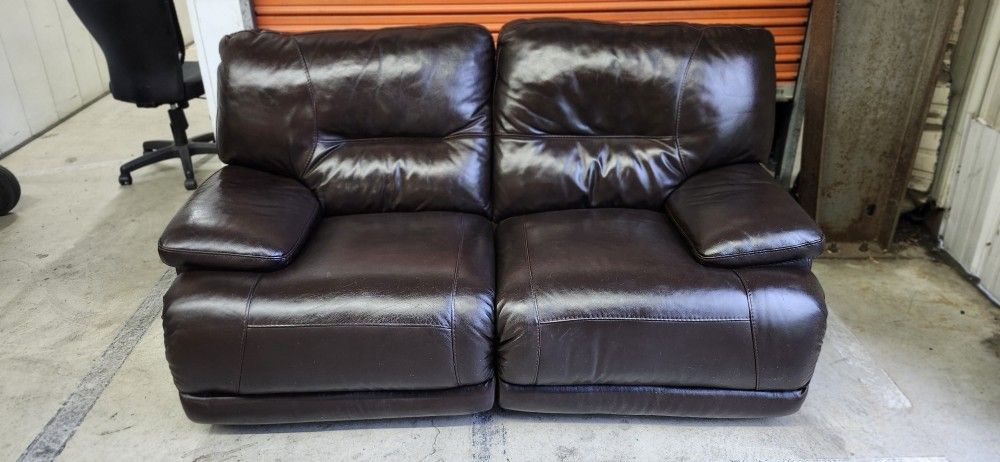 Ashley Furniture Manual Leather 2-seater Recliner FREE DELIVERY 