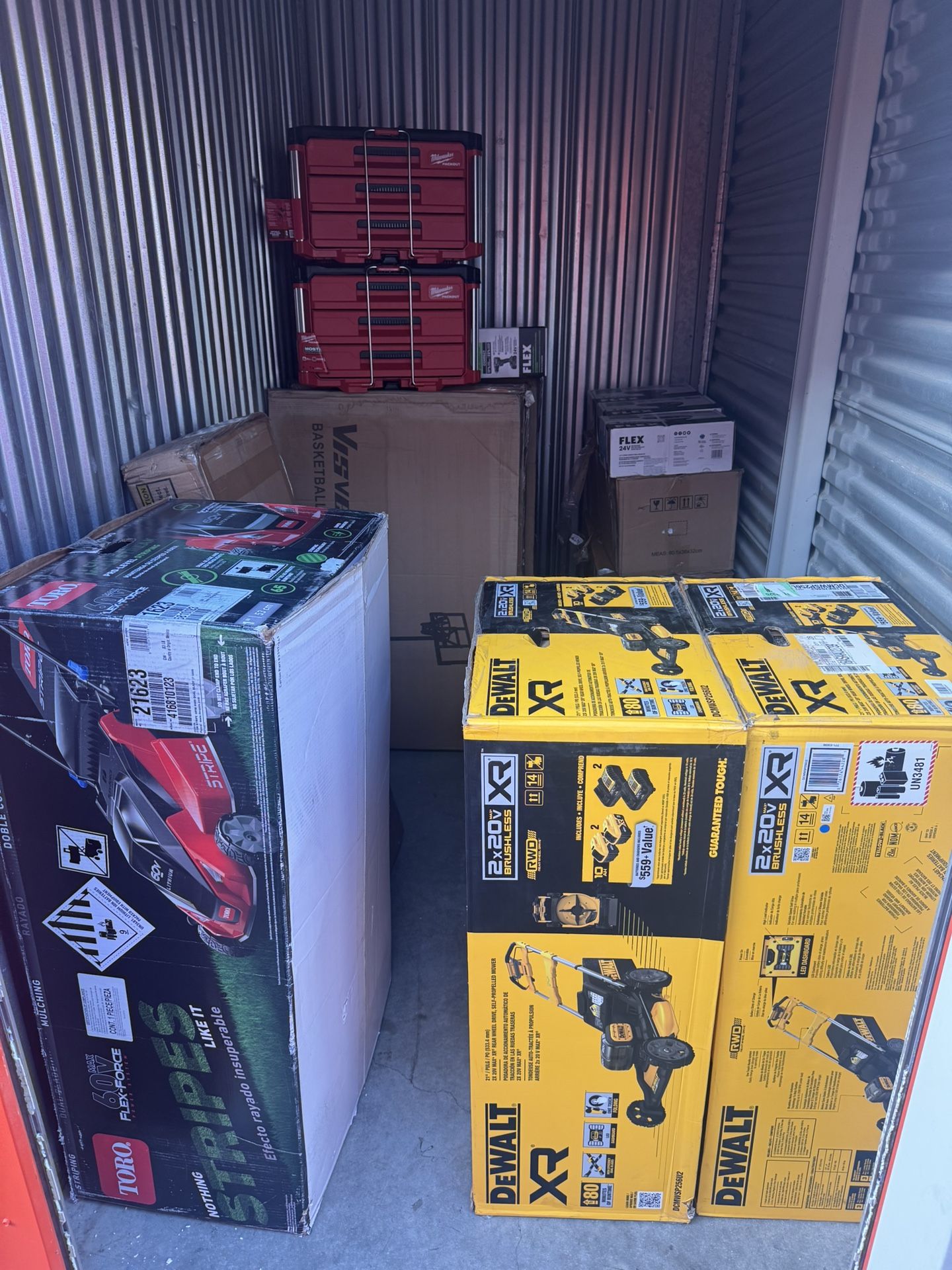 Storage Unit Items, Tools And More