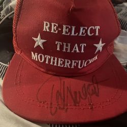 Trump Hat Signed By Ted Neugent