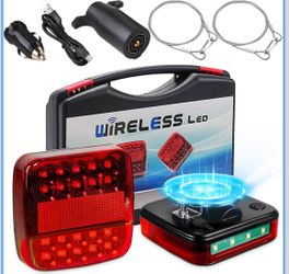 Wireless Magnetic Trailer Lights – Rechargeable LED Tow Light Kit