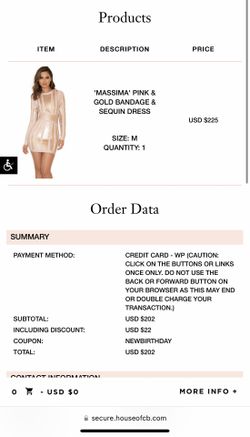 black blue and white gold dress House of CB The OG bandage Mini Dress Size Small main image 0