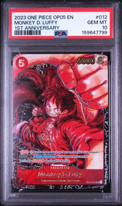 PSA 10 Monkey.D.Luffy ST01-012 (ALT ART) English