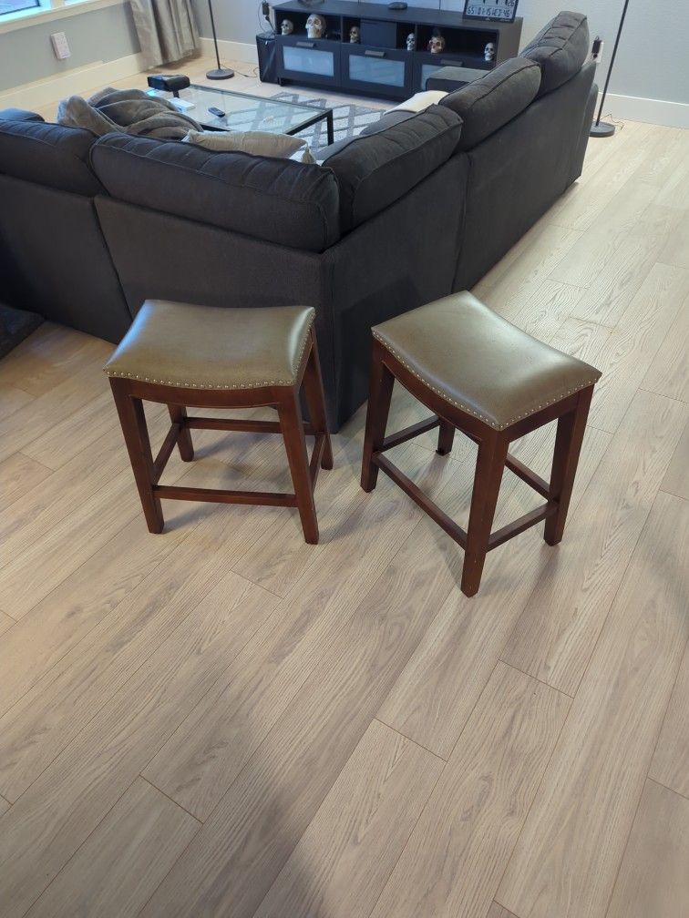 Pair Of Saddle Stools