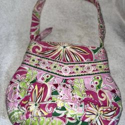 Vera Bradley Pink Green Paisley Floral Small Purse 