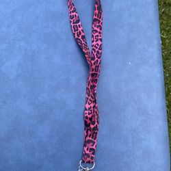 Pink Stripe Keychain