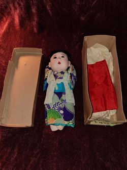 Vintage Japanese dolls could be bisque.. excellent condition! All sales final.