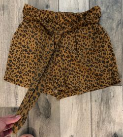 Like new women’s cheetah print size M shorts