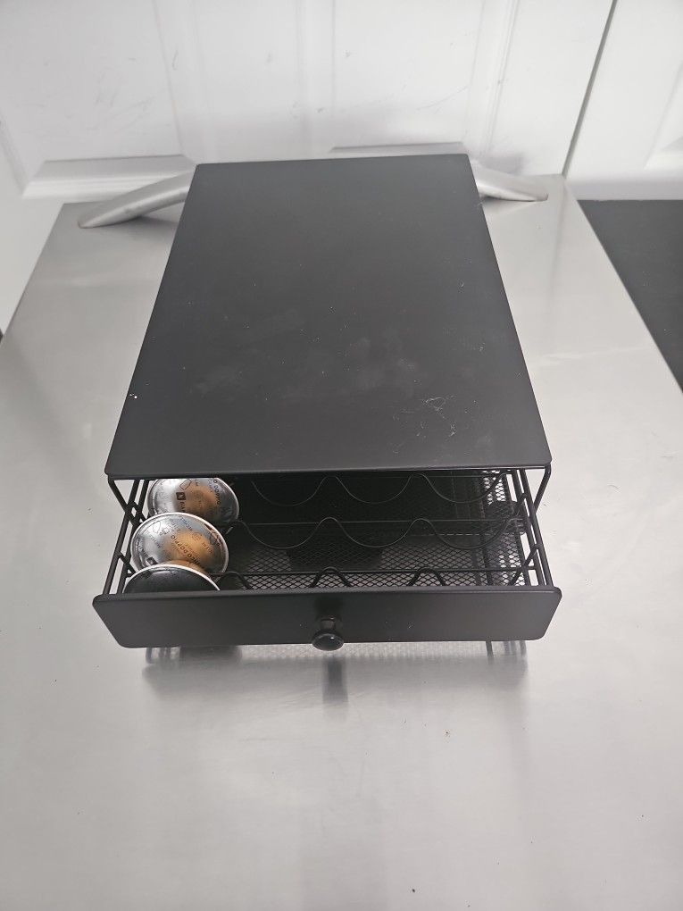 Coffee Pod Stoarge With Slide Out Drawer