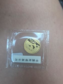 Gold panda coin 10/3