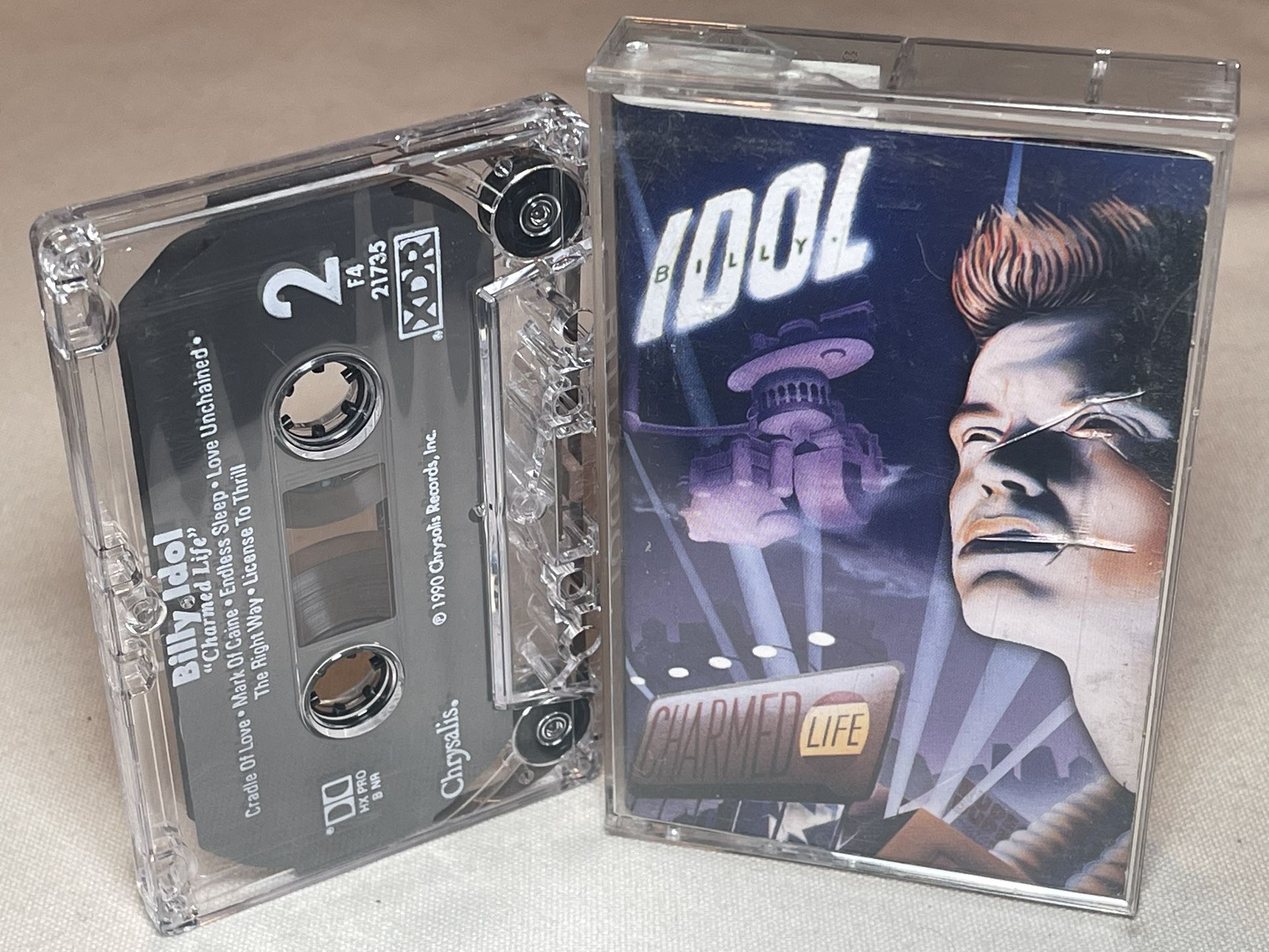 Billy Idol Charmed Life Cassette 1990 Chrysalis Records Inc.