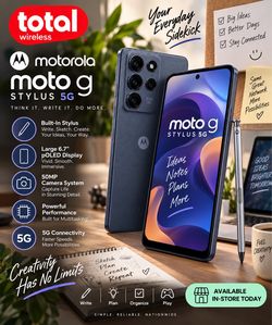Motorola Moto G Stylus 5G | Built-In Stylus