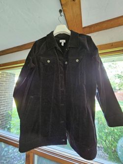 Womans Denim & Co, faux suede 3/4 jacket XLP