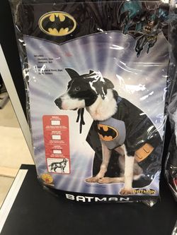 Batman Dog Costume - size Large